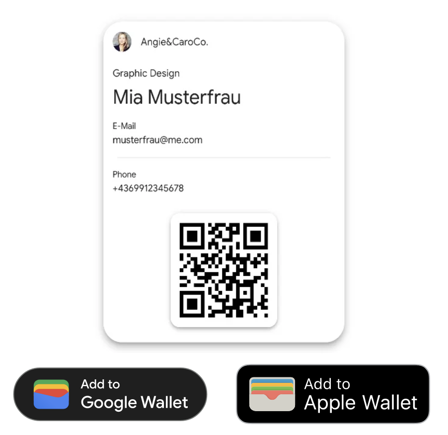 Wallet Pass für Digitale Visitenkarte