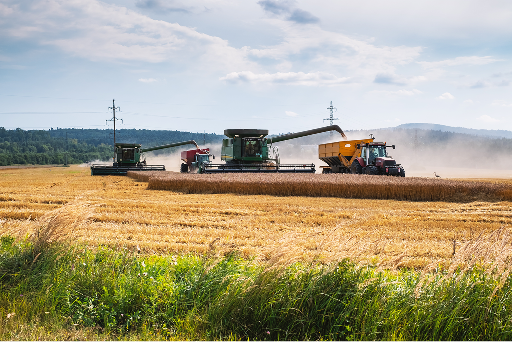 Landwirtschaftlichen Geräte im Einsatz